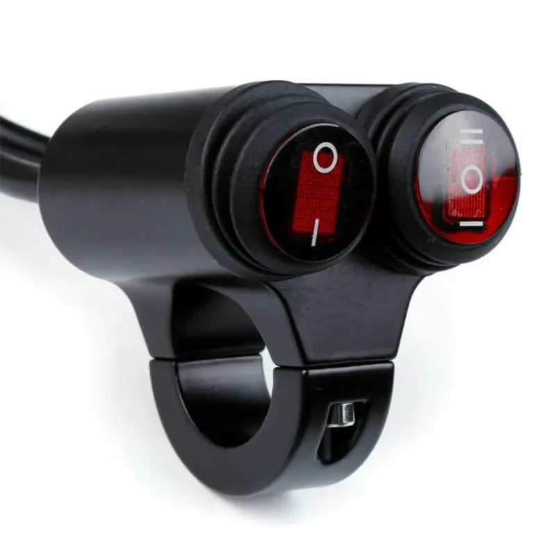 Universal 3-Wire Motorcycle Switch – Headlight, Flasher & Horn Control