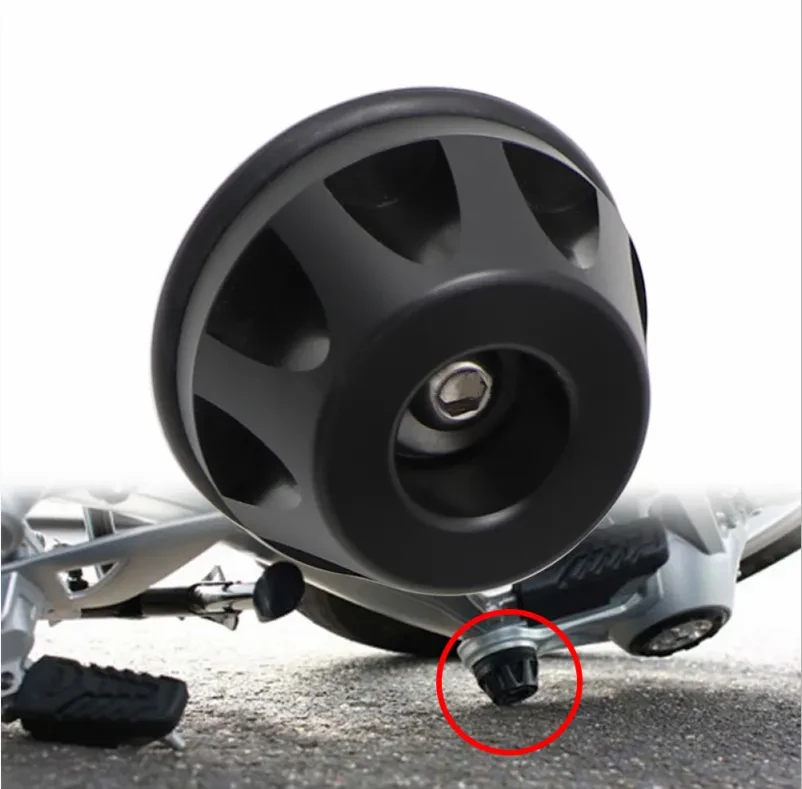 R1200GS Rear Axle Protector – Anti-Drop Rubber Guard by Star Moon Knight