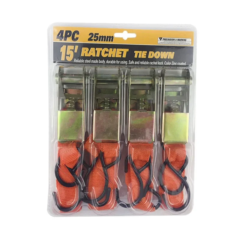 LoadGrip MF-3256 – 4-Piece Heavy-Duty Polyester Tension Strap Set