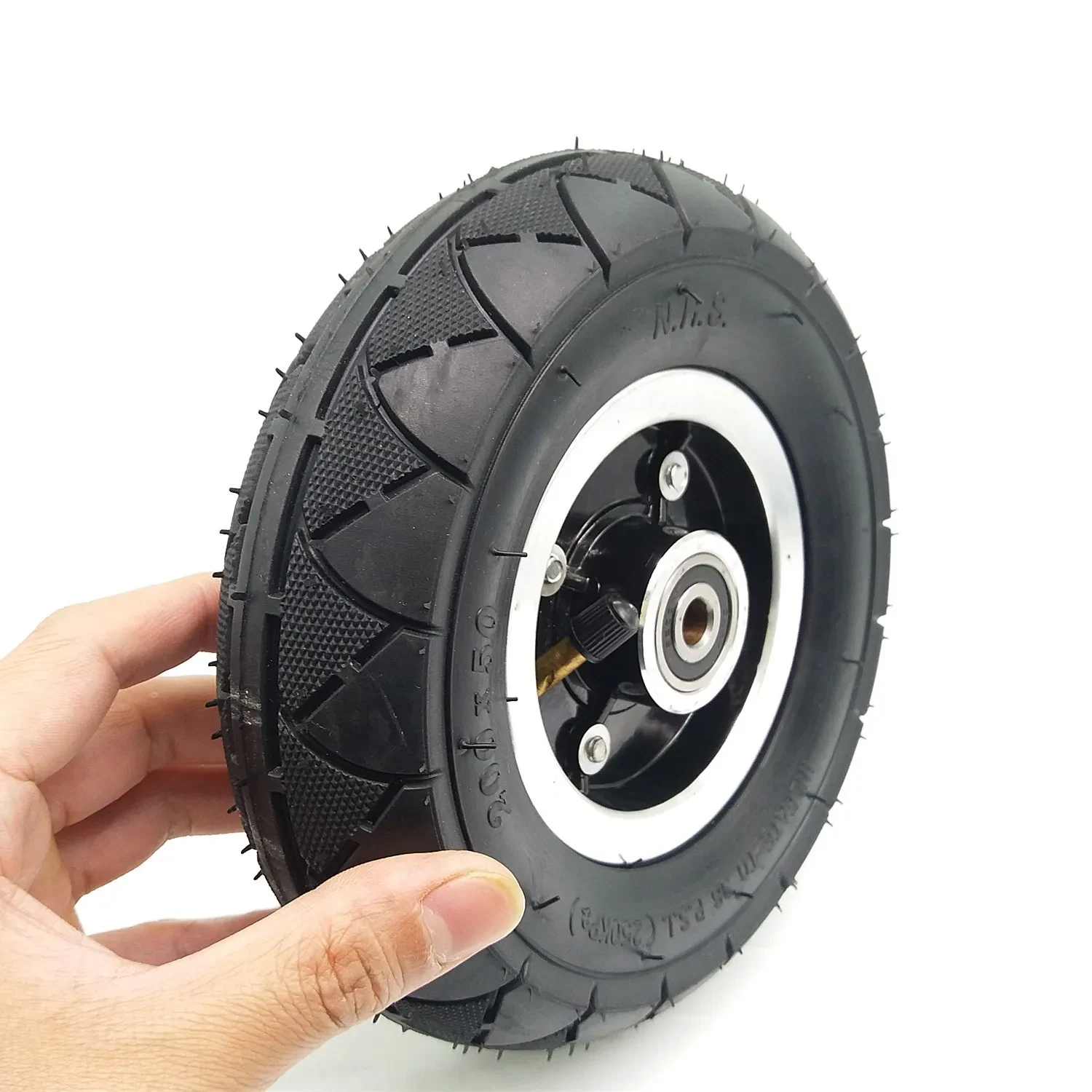 8 Inch Pneumatic Wheel Assembly β 200x50 Tire for E-Scooter