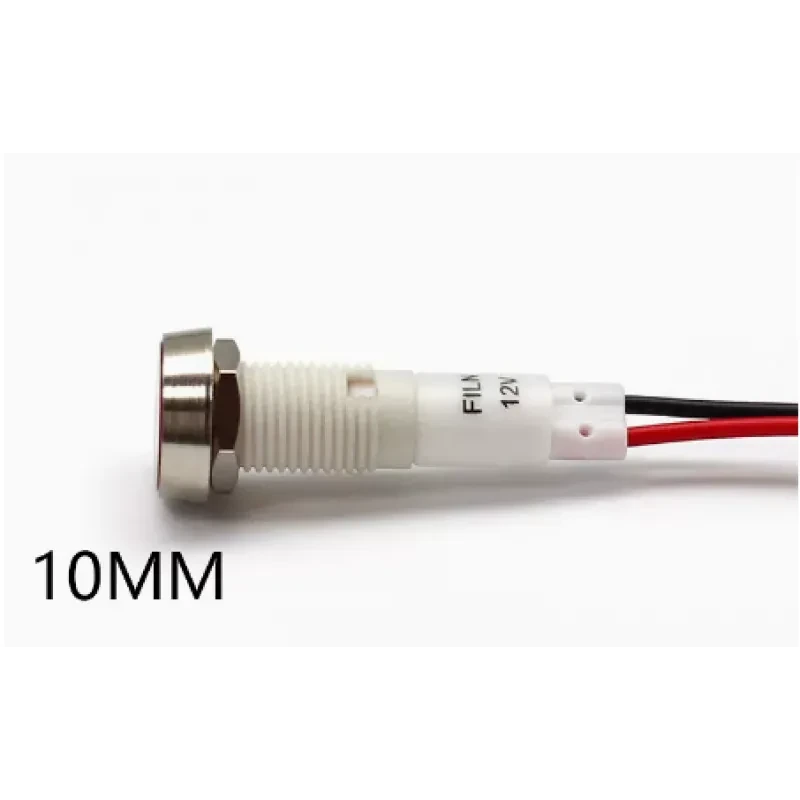 10mm LED Indicator Light – Waterproof Stainless Steel Signal Lamp