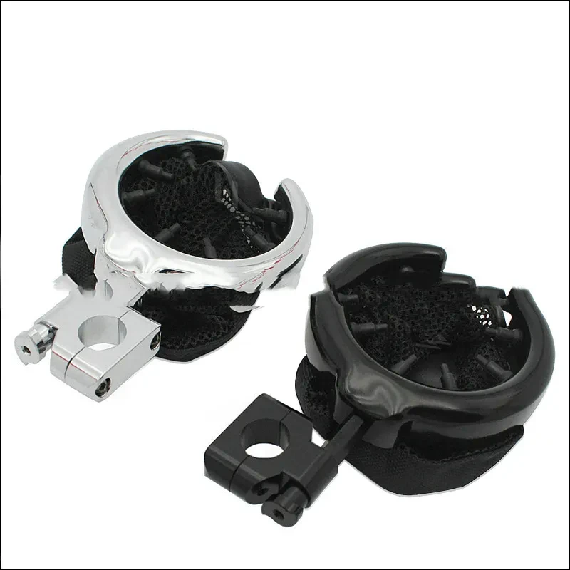 Motorcycle Mesh Bottle Mount β Alloy Handlebar Cup Holder