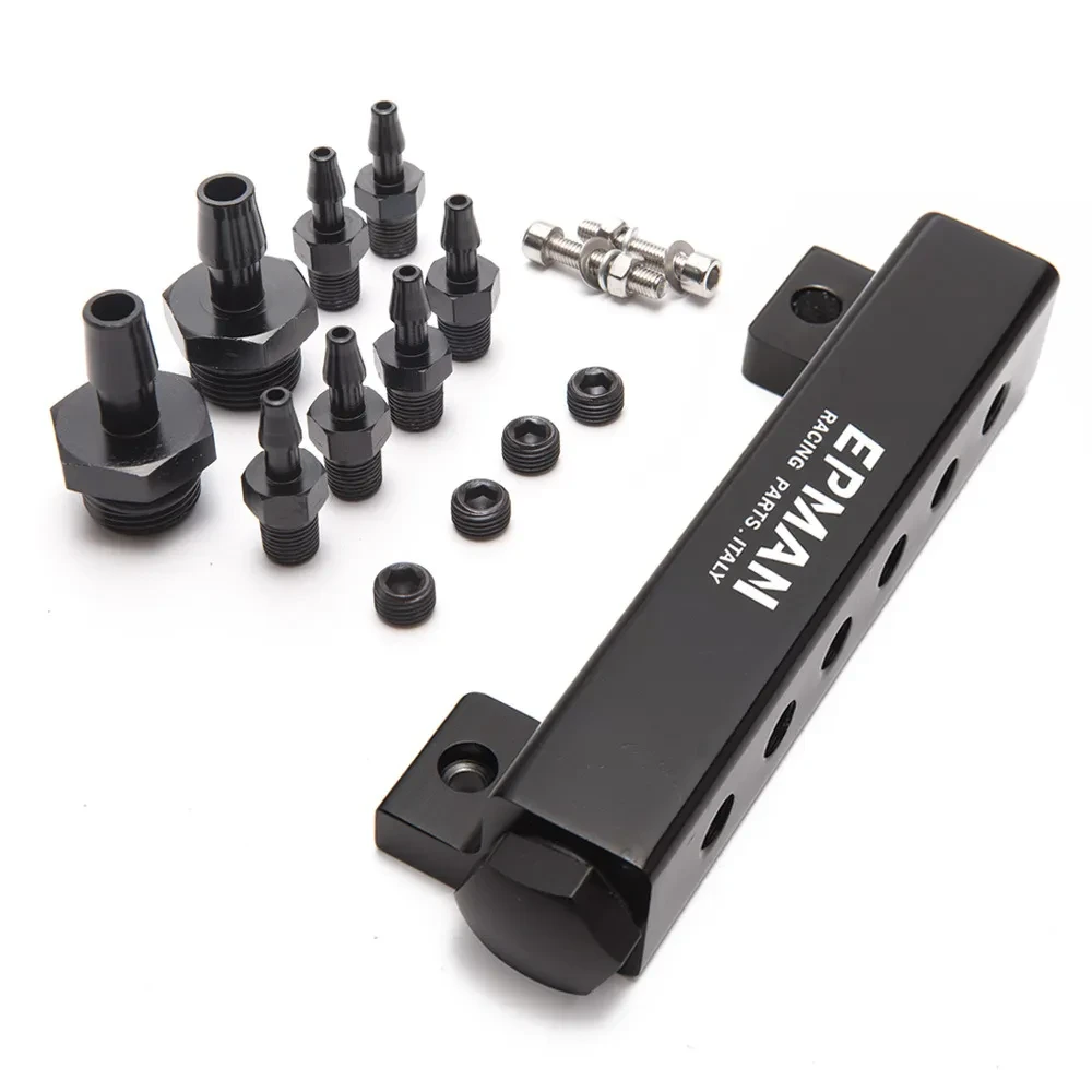 Universal Aluminum Fuel Rail Kit – 6-Port Fuel Manifold System