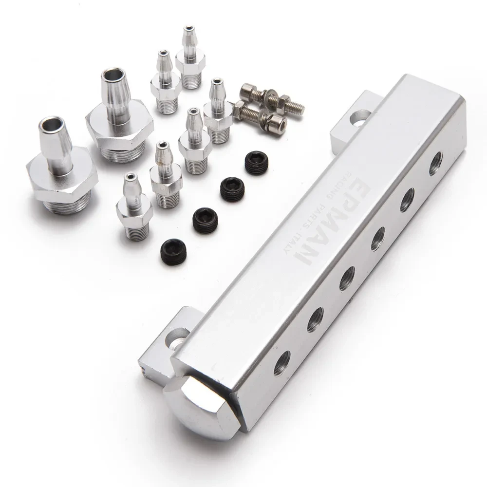 Universal Aluminum Fuel Rail Kit – 6-Port Fuel Manifold System