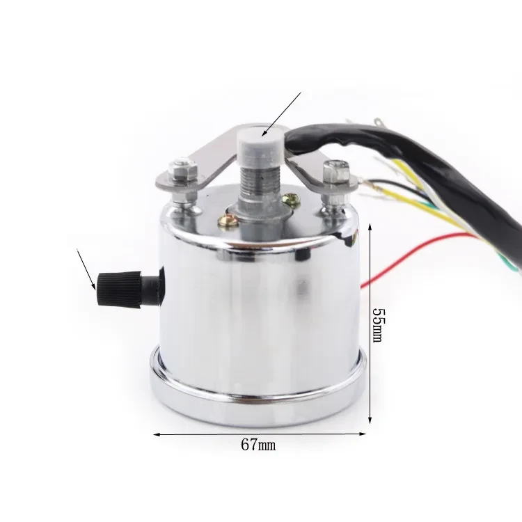 Motorcycle Dual Odometer Gauge β LED Indicator Speedometer 12V