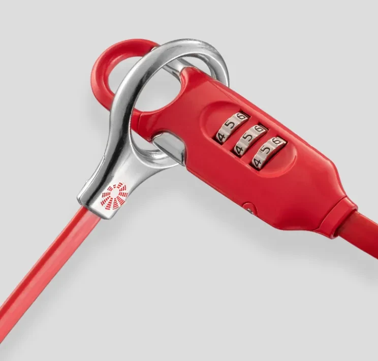 Cateye Helmet Cable Lock – Password Steel Wire Lock for Bike & Scooter