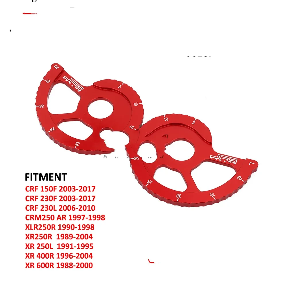 Red Aluminum Alloy Motocross Chain Adjuster – XR/CRF Models