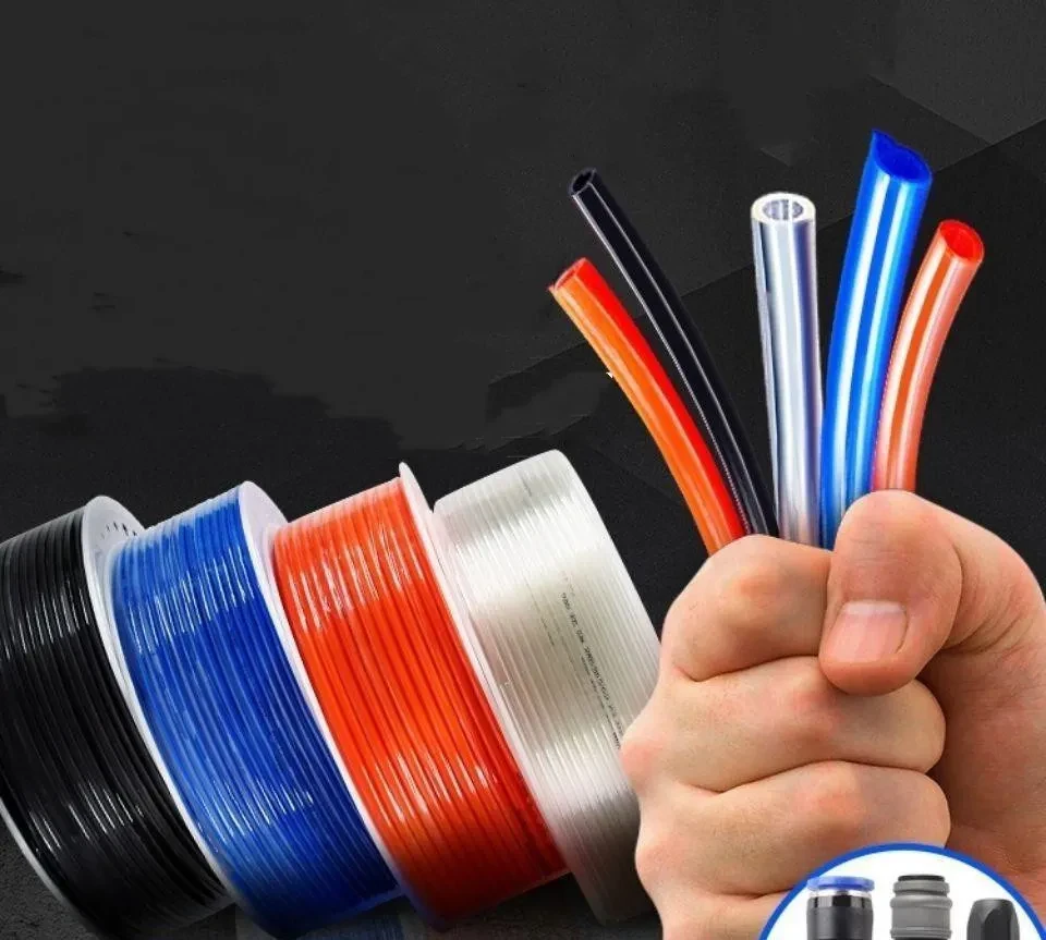 Transparent PU High-Pressure Pneumatic Hose – 6mm Explosion-Proof
