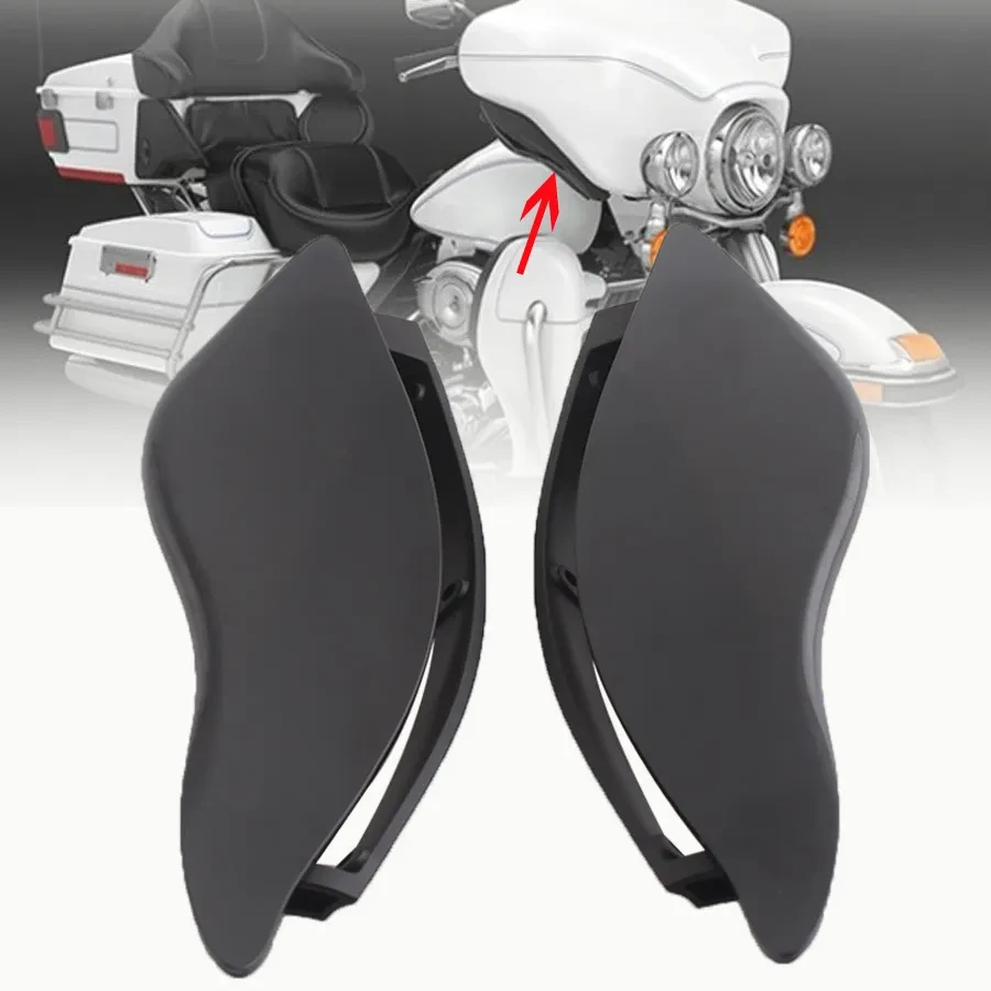 Harley Glide Windshield Side Wing – ABS Modified Rear Deflector