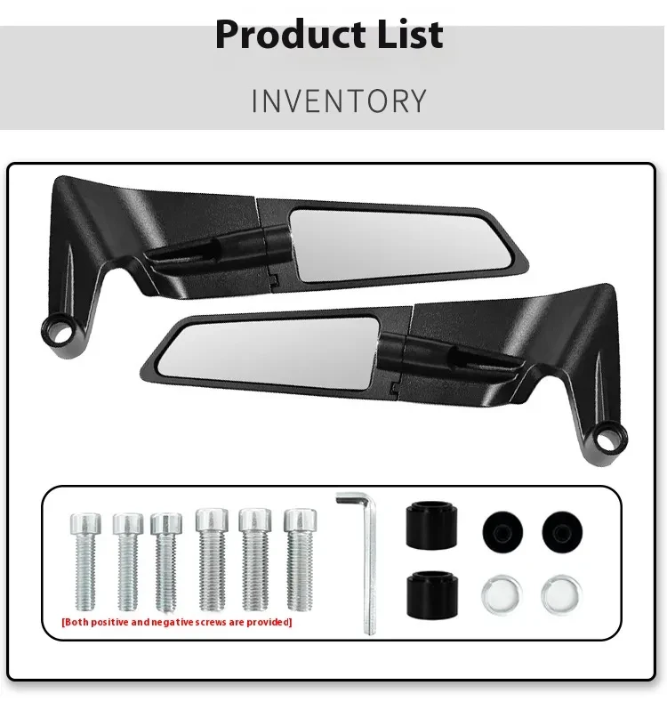 FlexiView Electric Car Foldable Rearview Mirrors – Universal Motorcycle Upgrade