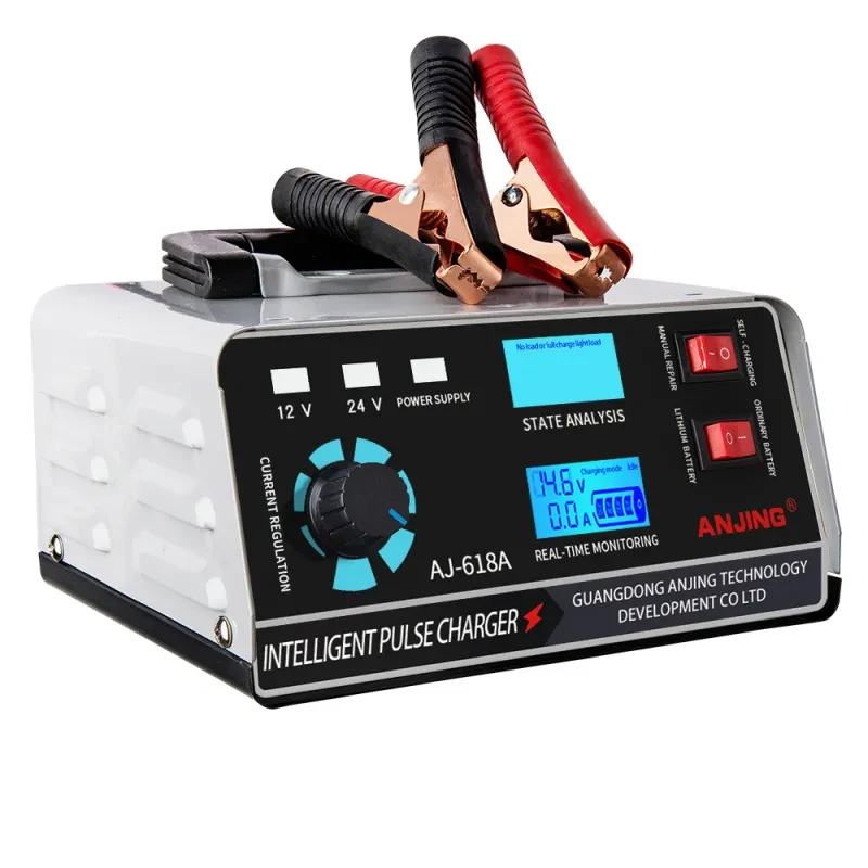 PowerMax 400W Car Battery Charger – 12V/24V Pulse Repair Smart
