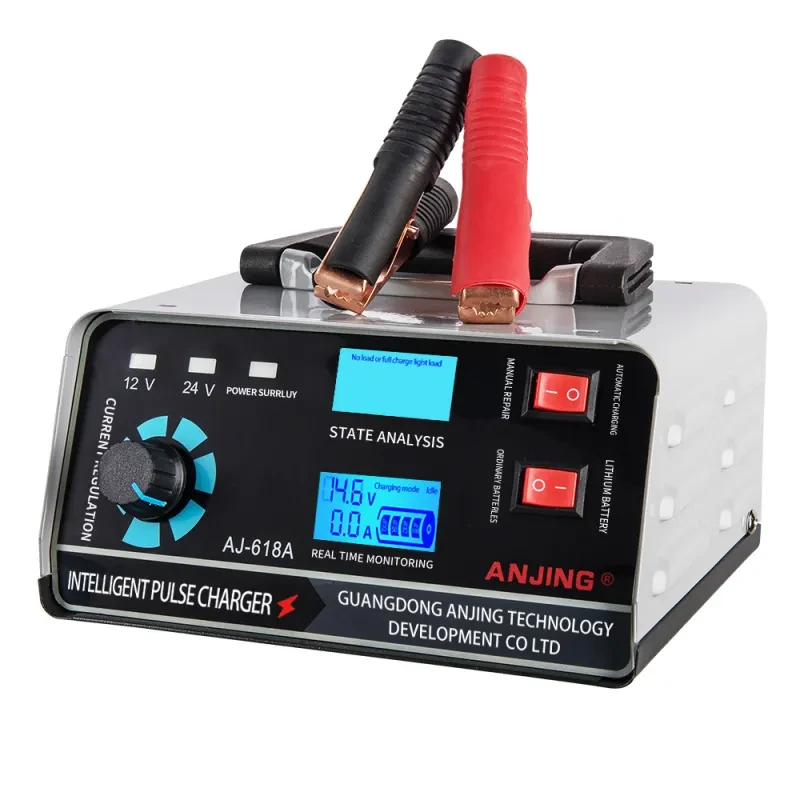 PowerMax 400W Car Battery Charger – 12V/24V Pulse Repair Smart