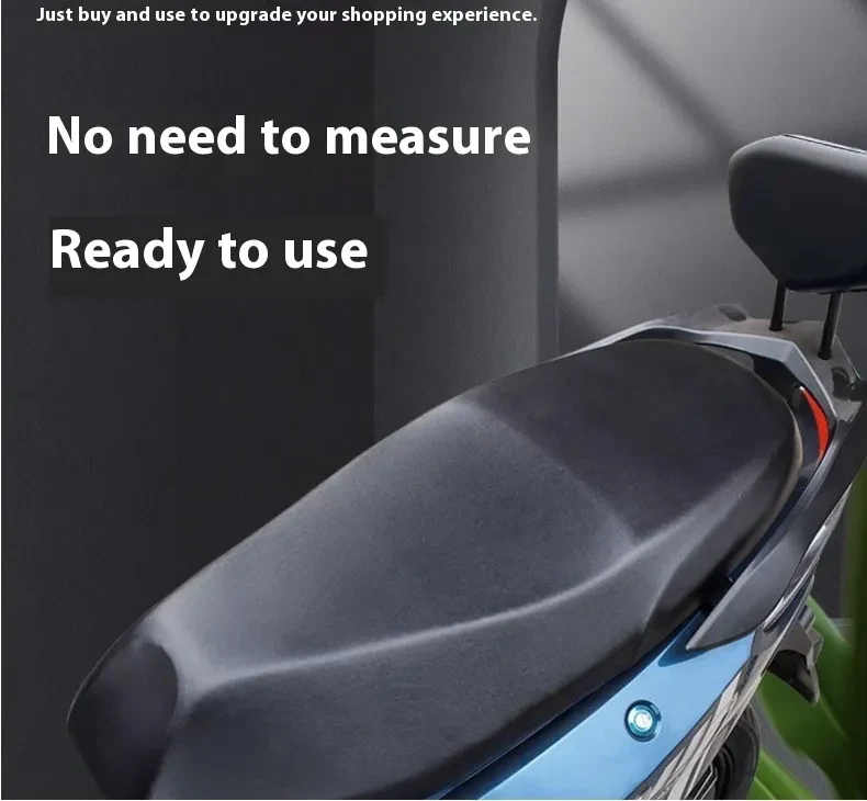 Electric Motorcycle Leather Seat Cover β Waterproof, Sunscreen & All-Season Protection