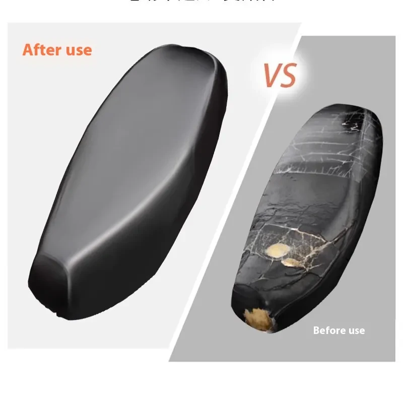 Electric Motorcycle Leather Seat Cover β Waterproof, Sunscreen & All-Season Protection