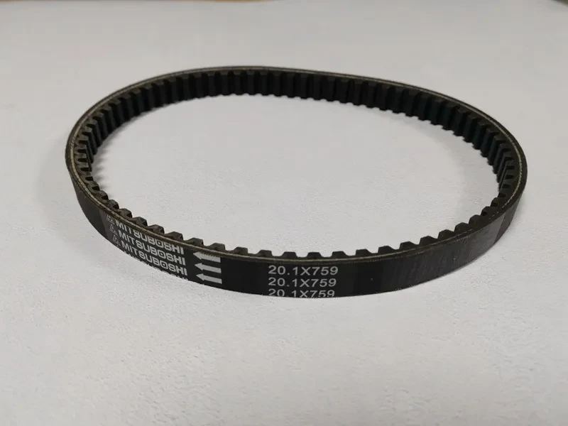 Jili GP110 Drive Belt for Pedal Motorcycles β Durable Black Transmission Belt for Guangyang & Fengli VP110
