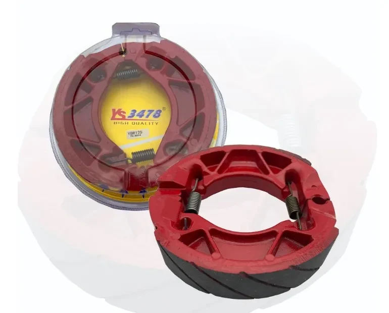 YBR125 Motorcycle Brake Rubber Block – Durable Metal Pad