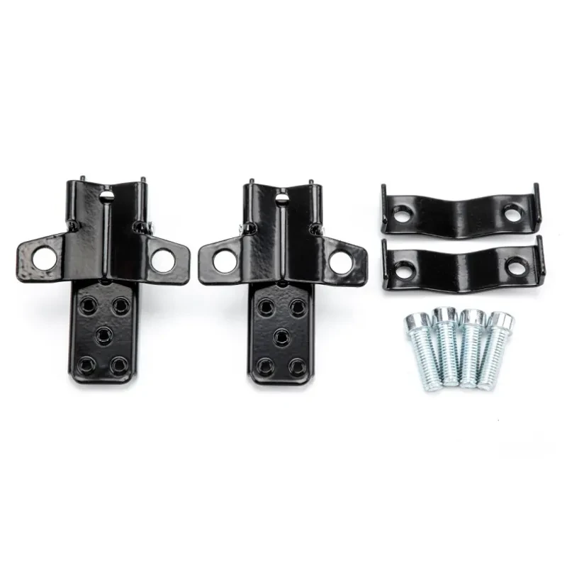 Paddle for Motorcycle Stretcher Modified Anti-Skid Shock Absorption Folding Pedal – Alloy Footrests for Modified Motorcycles (Black/Silver)