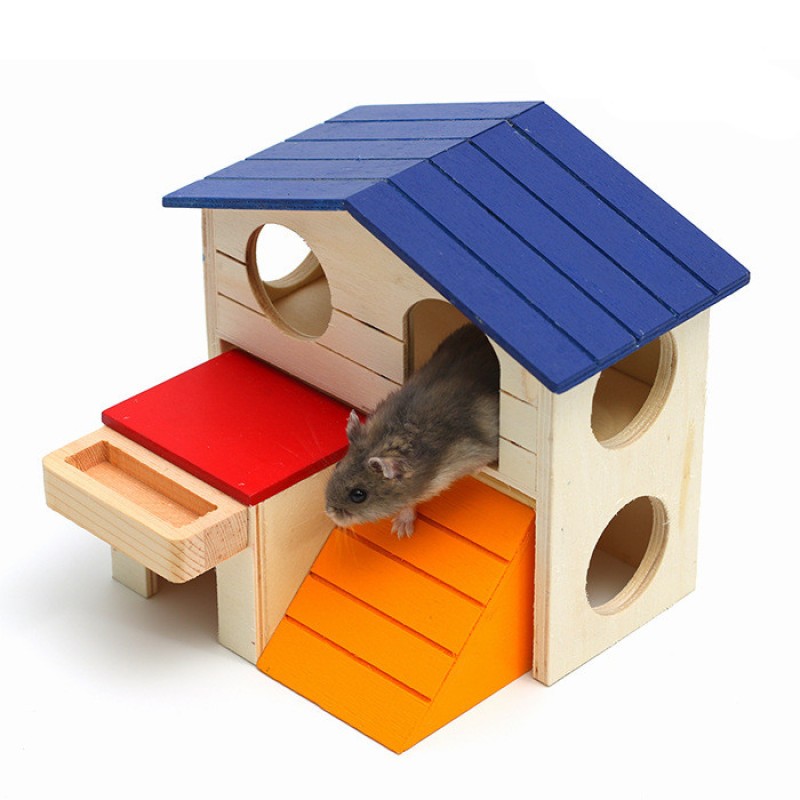 Wooden Hamster Chalet
