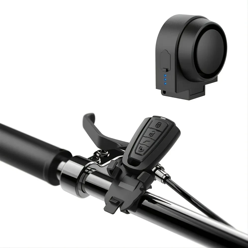 Rechargeable Multifunctional Alarm for Bicycle & Motorcycle – 115dB Anti-Theft Security System with Remote Control