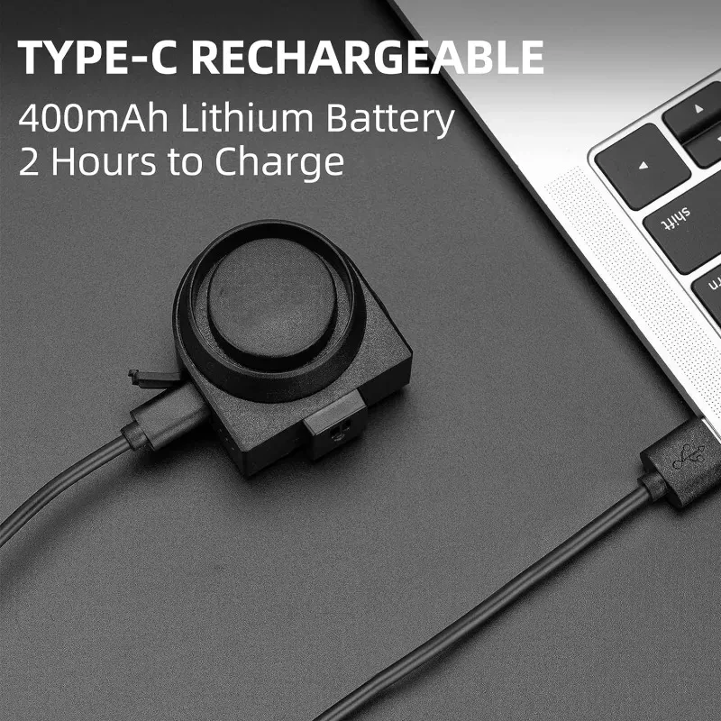 Rechargeable Multifunctional Alarm for Bicycle & Motorcycle – 115dB Anti-Theft Security System with Remote Control