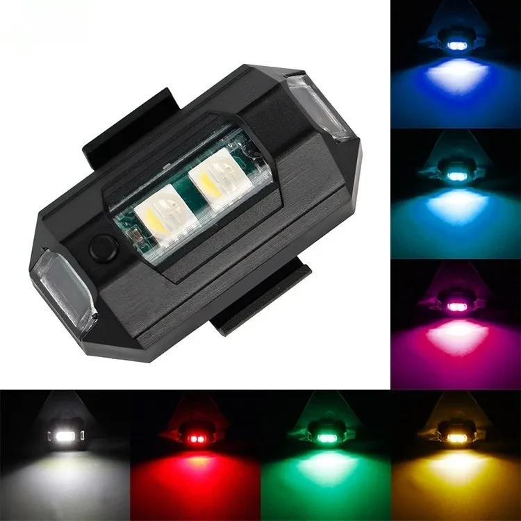 Motorcycle 7-Color Wireless Warning Light β Rechargeable LED Signal