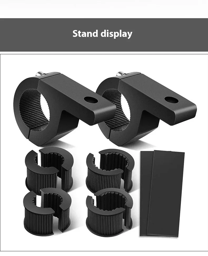 1.25" Car & Motorcycle Spotlight Mount Bracket β Adjustable Clamp Kit