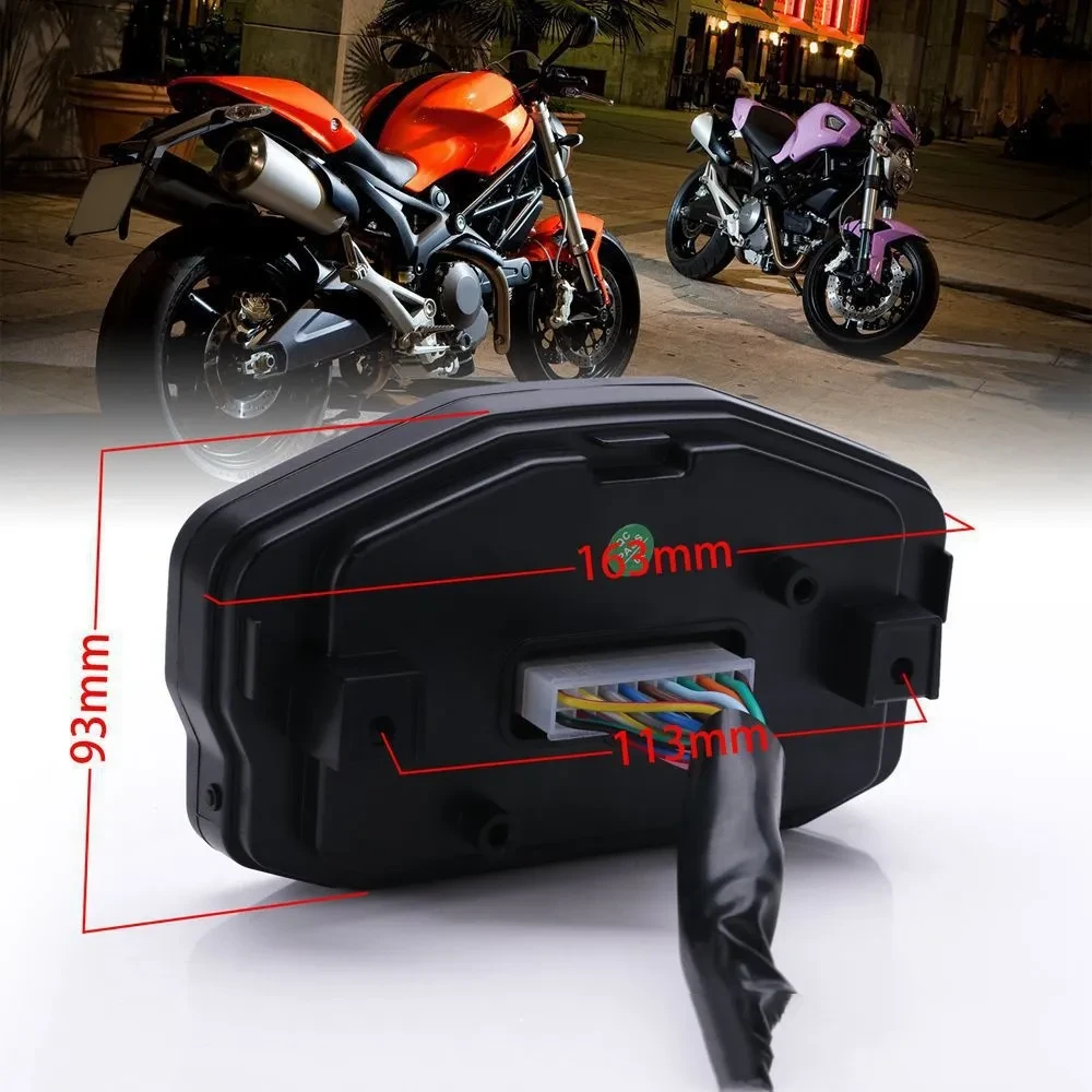 Universal Motorcycle LCD Color Screen Odometer β 12V Digital Display
