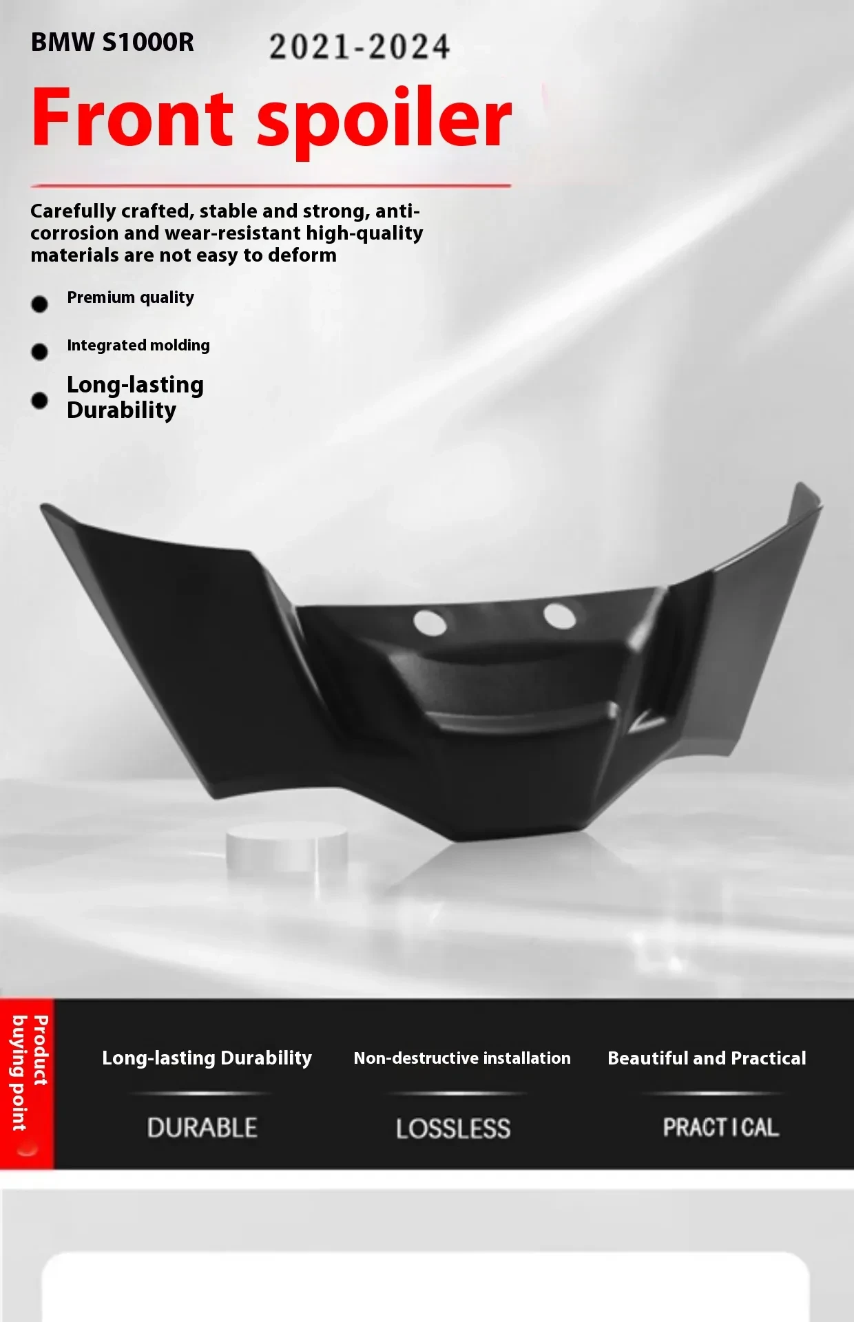 Motorcycle Front Lip Spoiler β S1000R M1000R Body Kit Accessory