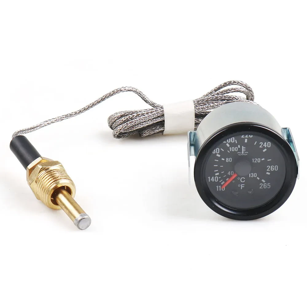 2-Inch 52mm Mechanical Water Temp Gauge – Pointer Sensor 12V