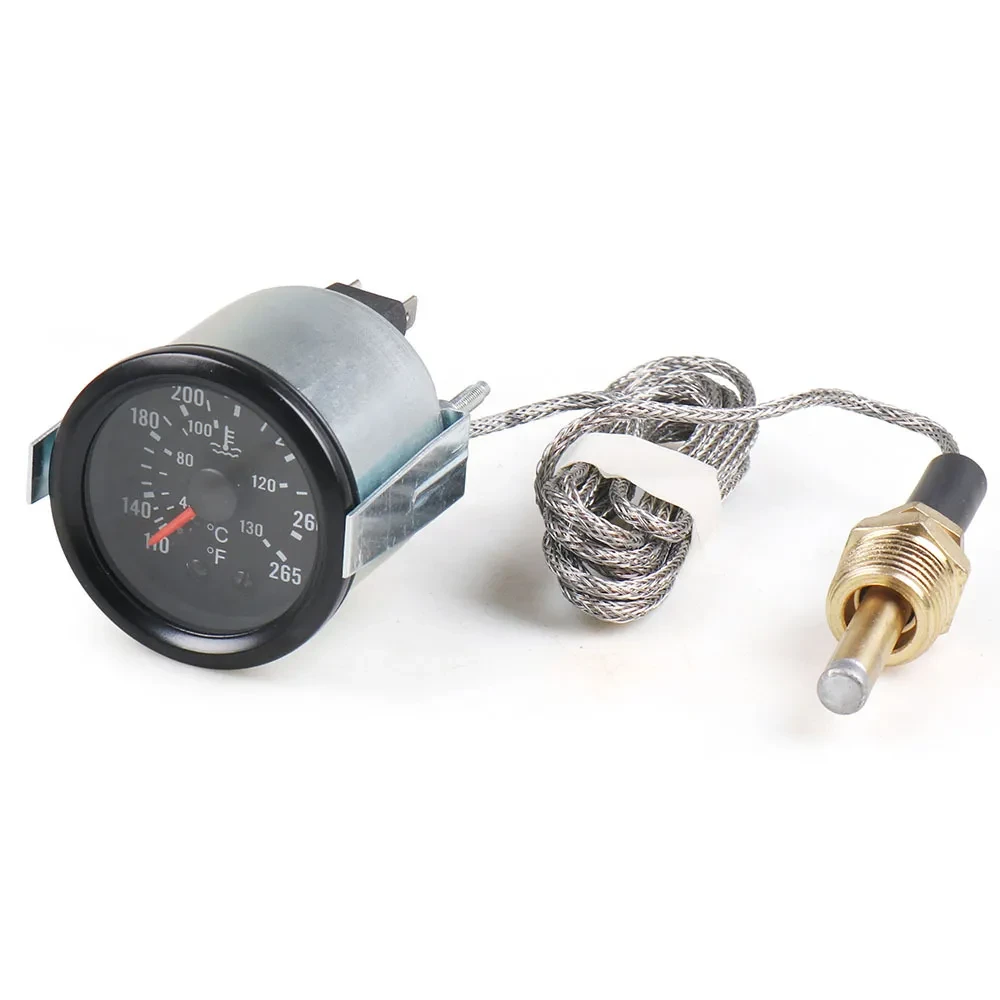 2-Inch 52mm Mechanical Water Temp Gauge – Pointer Sensor 12V