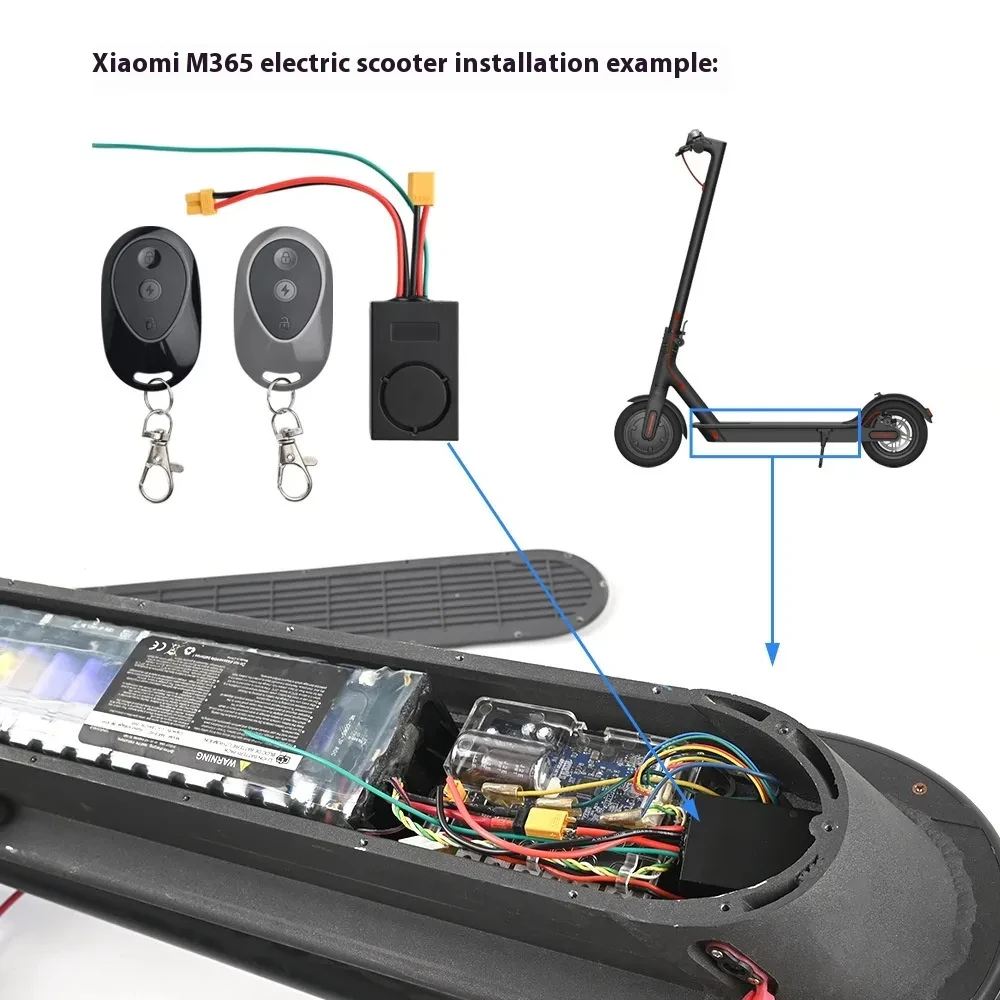 Electric Scooter Anti-Theft Alarm – XT30 Xiaomi M365 Security