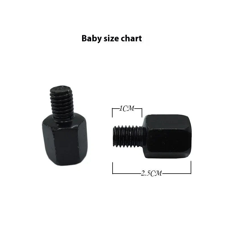 Motorcycle Rearview Mirror Connecting Screw – Durable Iron Adapter