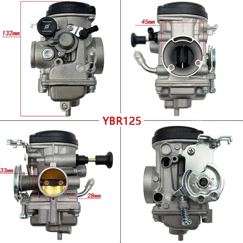 YBR125 Dual Cable Fuel Mixer – Aluminum Alloy Carb Unit