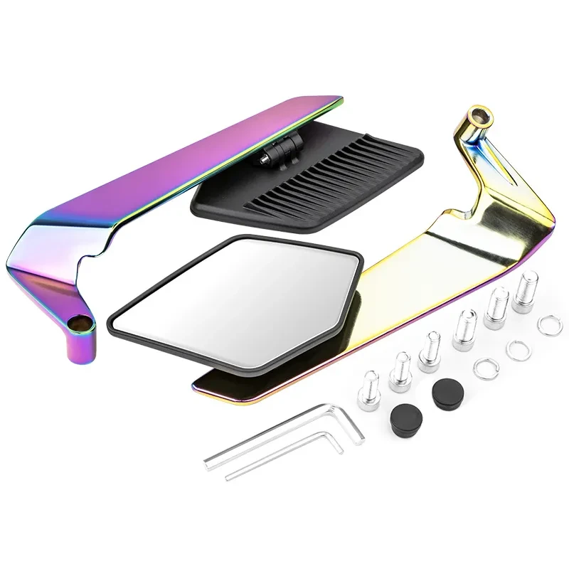 Stylish Aluminum Rearview Mirrors – Universal for Motorcycle & E-Bike