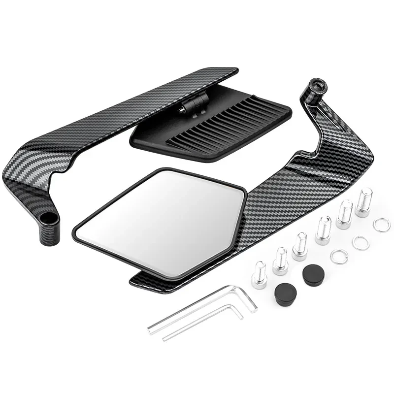 Stylish Aluminum Rearview Mirrors – Universal for Motorcycle & E-Bike