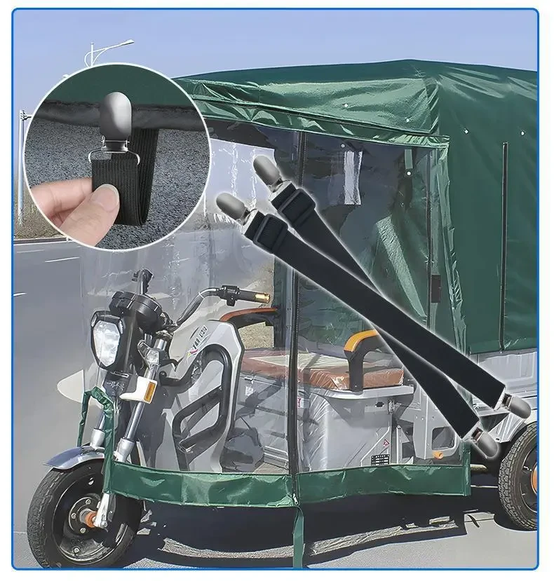 Elastic Mounting Clips – 4Pc Stainless Holders for E-Trike & Canopy