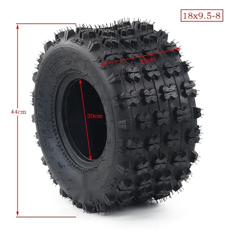 Durable 8-Inch Off-Road Vacuum Tire Set for ATVs and Karts