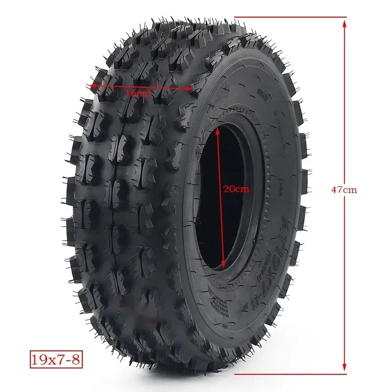 Durable 8-Inch Off-Road Vacuum Tire Set for ATVs and Karts