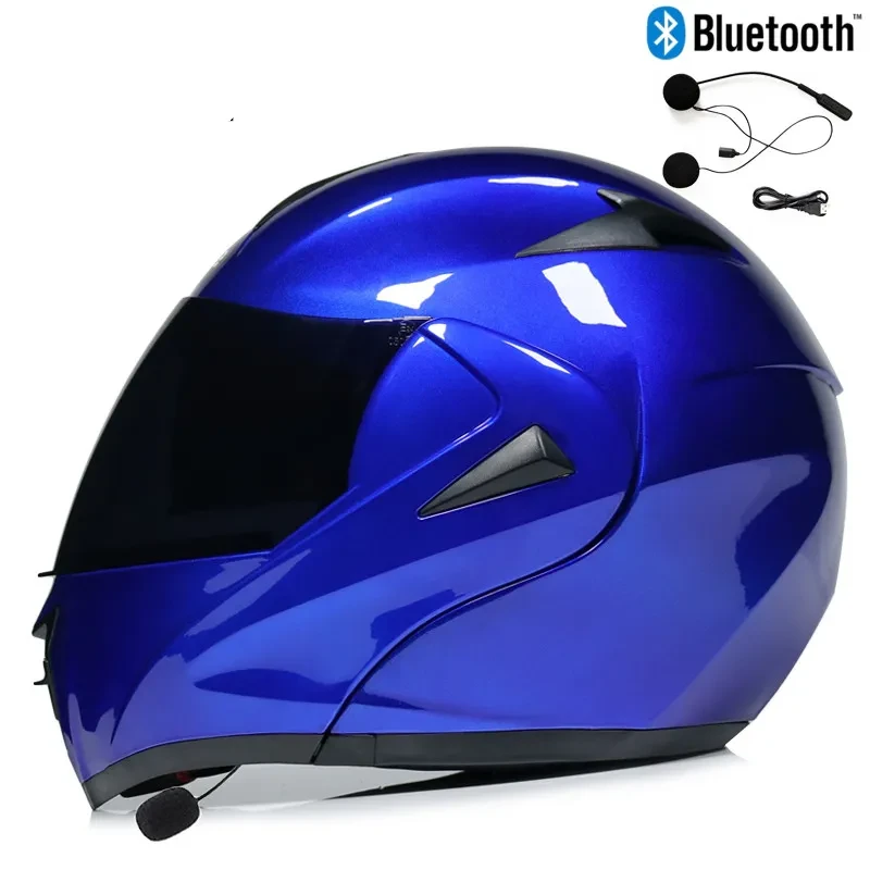 Smart Full Face Riding Helmet with Wireless Bluetooth System