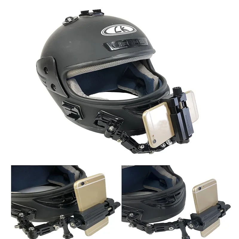Universal Helmet Mount Phone Holder for Action Cameras