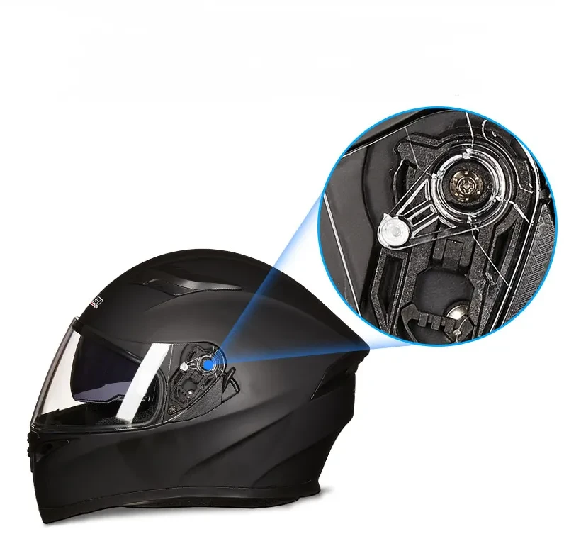 All-Season Full Face Riding Helmet with Anti-Fog Dual Visor