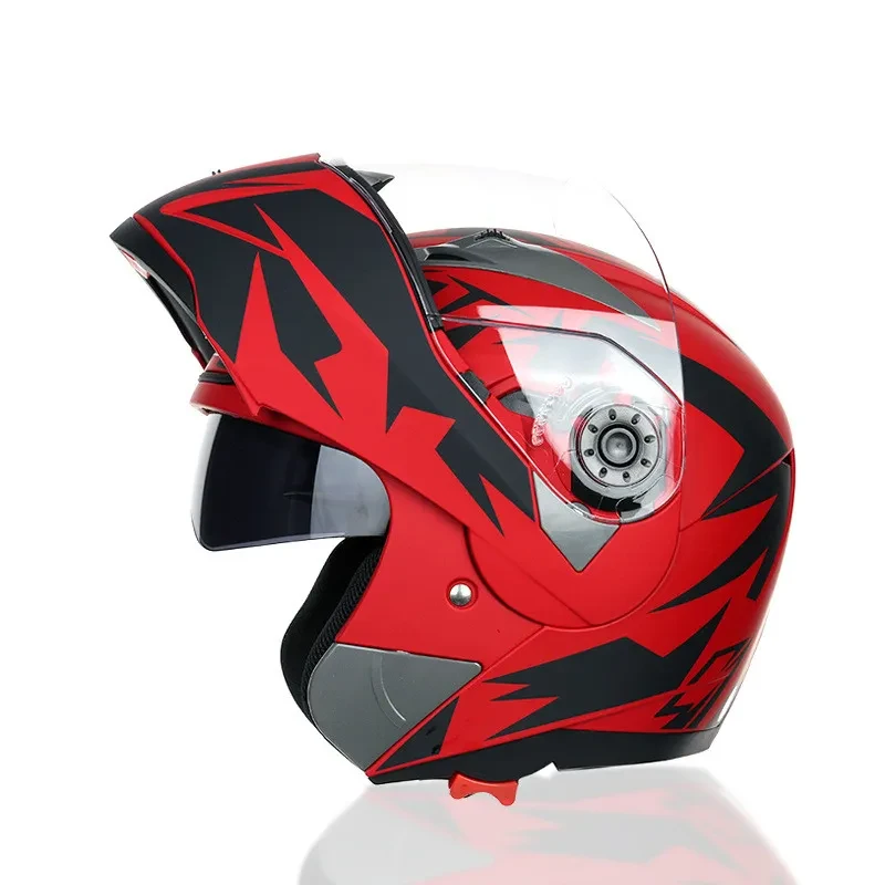 Dual Lens Riding Helmet with Anti-Fog and UV Protection