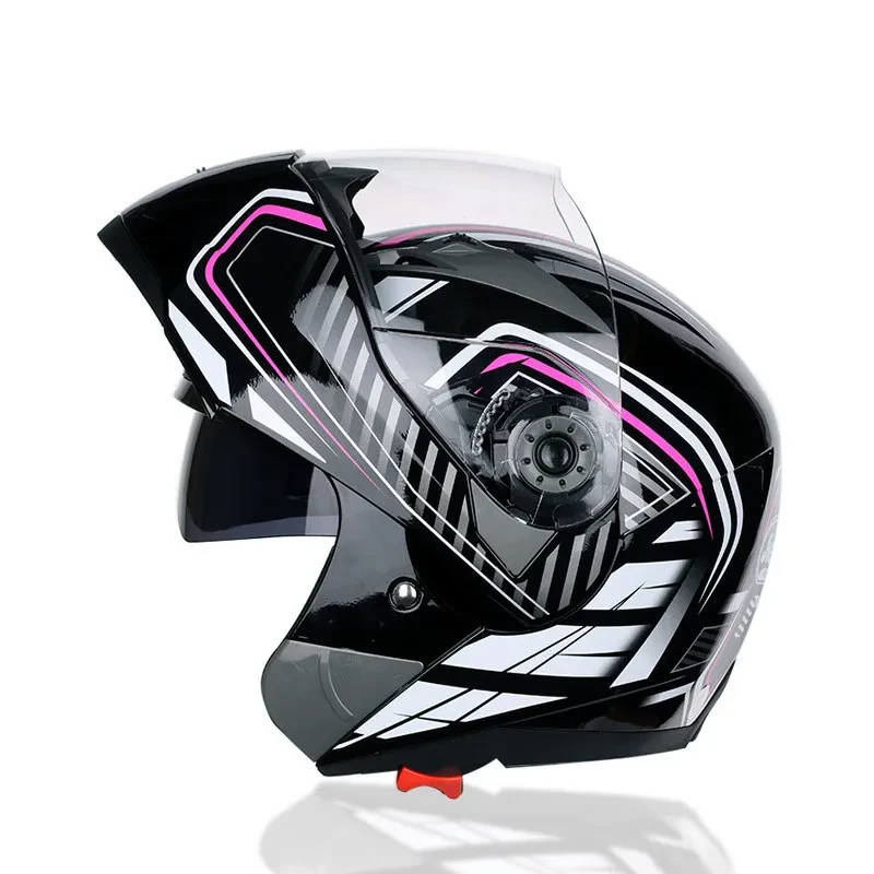 Dual Lens Riding Helmet with Anti-Fog and UV Protection