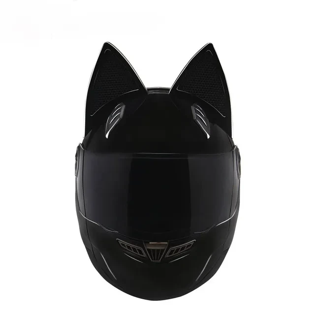 Stylish Cat Ear Riding Helmet with Full Face Protection