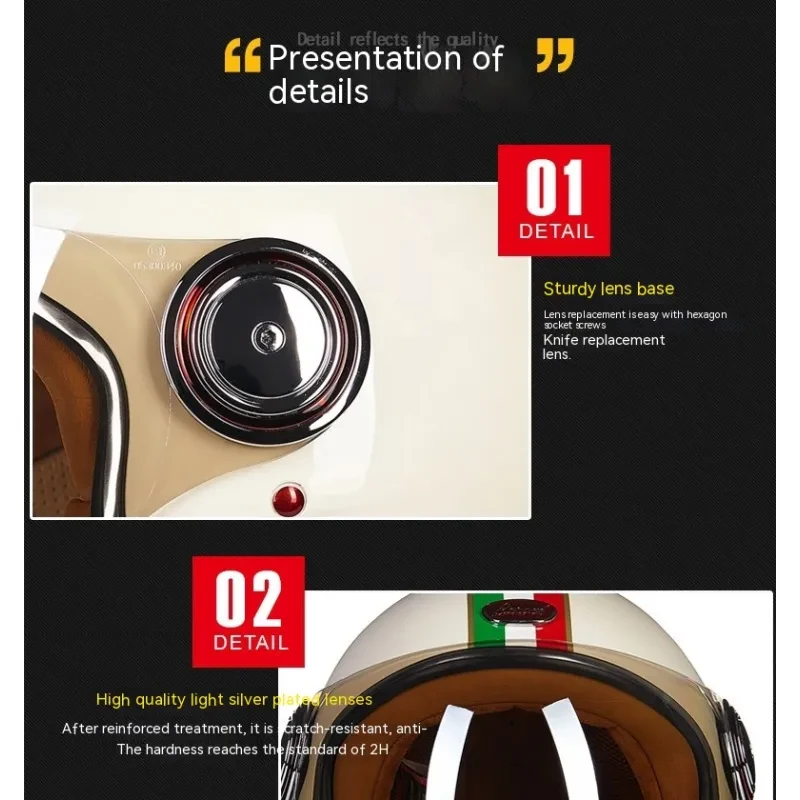 Lightweight ABS Half Helmet for Motorcycle and E-Bike Riders