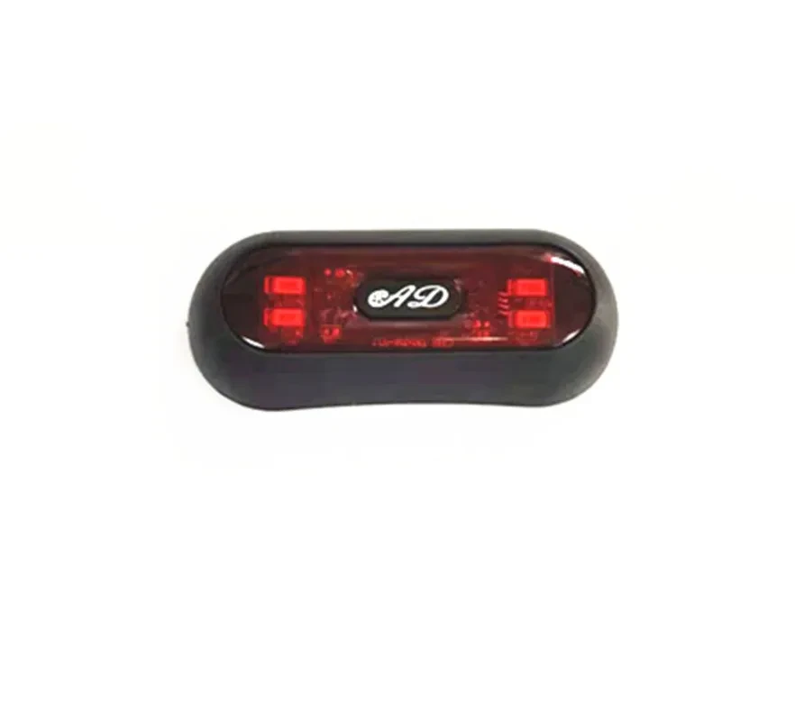Rechargeable LED Helmet Tail Light for Motorcycles and Bicycles
