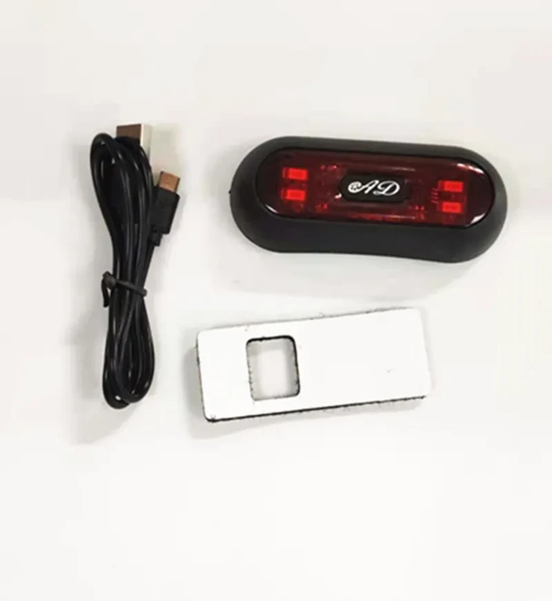 Rechargeable LED Helmet Tail Light for Motorcycles and Bicycles