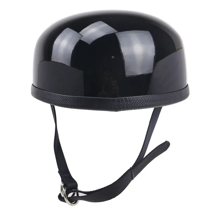 Retro Japanese Beret-Style Fiberglass Motorcycle Half Helmet