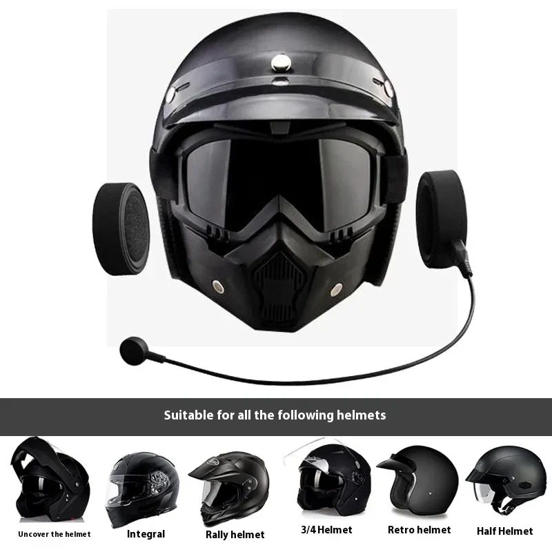 Waterproof Bluetooth Helmet Headset with Stereo Sound