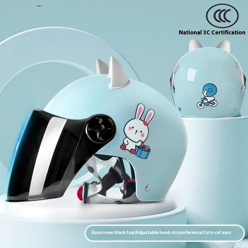 Cute 3C Certified Kids Helmet for Electric Bike Riders